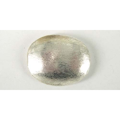 Sterling Silver Plate Copper 30x38mm Flat oval 1 pack