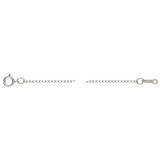 Sterling Silver 40cm Cable Chain necklace-findings-Beadthemup