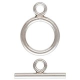 Sterling Silver Toggle 9mm ring 2 pack-findings-Beadthemup