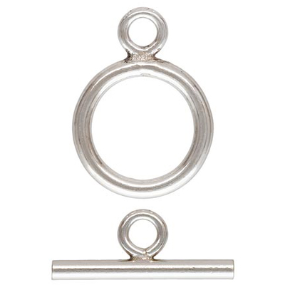Sterling Silver Toggle 9mm ring 2 pack
