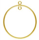 14k Gold Filled Chandelier 25mm plus 2mm ring 2 rings EACH-findings-Beadthemup