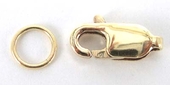 14k Gold filled 4x10mm Lobster 5mm jump ring 1 set-findings-Beadthemup