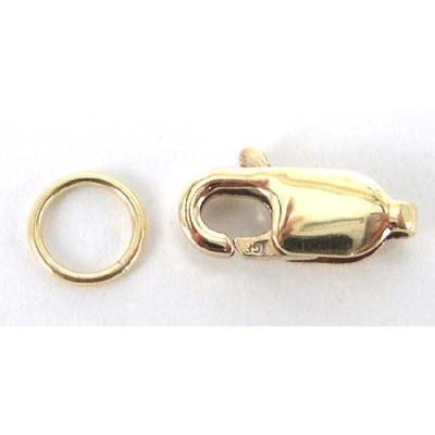 14k Gold filled 4x10mm Lobster 5mm jump ring 1 set