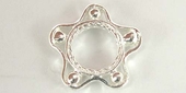 Sterling Silver Bead frame for 6mm bead-findings-Beadthemup