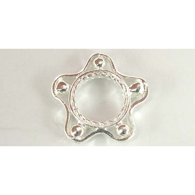 Sterling Silver Bead frame for 6mm bead