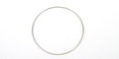 Sterling Silver plt Bangle 68mm-findings-Beadthemup