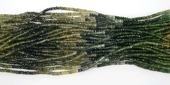 Tourmaline Green 3mm Faceted Rondel beads per strand 200-tourmaline-Beadthemup