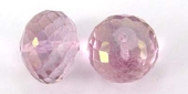 Pink Quartz Faceted Rondel 6x9mm EACH bead-pink topaz & pink quartz-Beadthemup