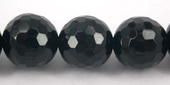 Onyx Round Faceted 10mm beads per strand 39-beads incl pearls-Beadthemup
