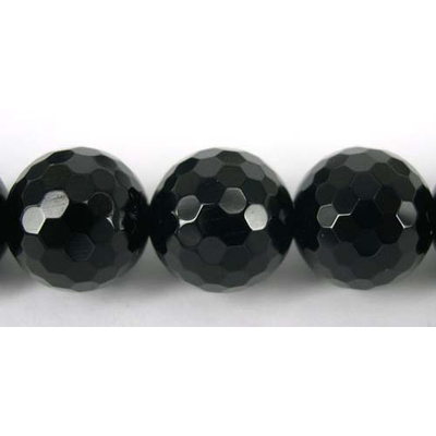 Onyx Round Faceted 14mm beads per strand 28 Beads