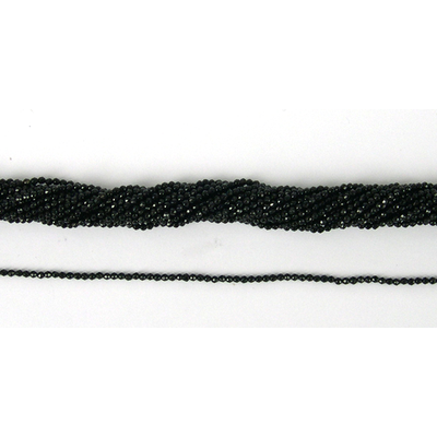 Onyx Round Faceted 2mm beads per strand 180 beads
