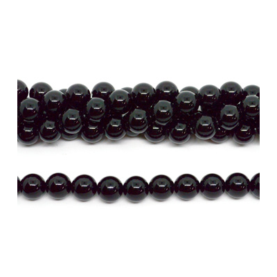 Onyx Round Polished 12mm beads per strand 33Beads