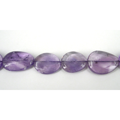 Amethyst Nugget Flat Polished approx 25x20mm strand