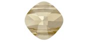 Swarovski 5180 Square 2 hole 14mm Crystal  golden shad 4pk-swarovski® elements-Beadthemup