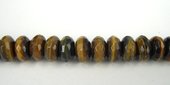 Tigereye Rondel Faceted 6x10mm beads per strand 68Beads-beads incl pearls-Beadthemup