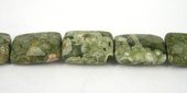 Rhyolite Rectangle Faceted 13x18mm beads per strand 22Beads-beads incl pearls-Beadthemup