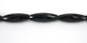 Agate Black Barrel.Faceted 10x30mm beads per strand 13Beads-beads incl pearls-Beadthemup