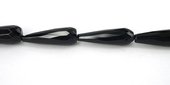 Agate Black Teardrop.Faceted 10x30mm beads per strand 13Beads-beads incl pearls-Beadthemup