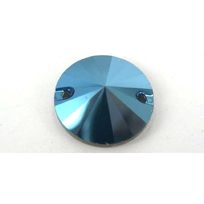 Swarovski 3200 Rivoli 14mm Metalic Blue Fld 4