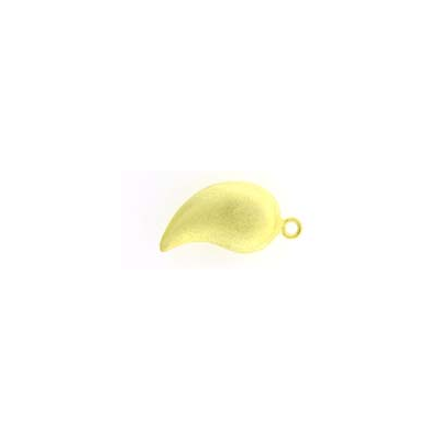 Vermeil Pendant 21x9mm Curved Teardrop