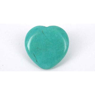 Dyed Howlite 40mm heart bead