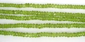 Peridot 5mm Faceted Rondel beads per strand 137-beads incl pearls-Beadthemup