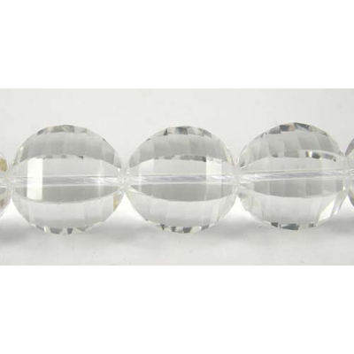 Clear Quartz 12mm Faceted round bead