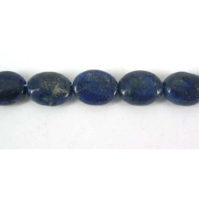 Dyed Lapis 8x10mm Flat Oval beads per strand 39