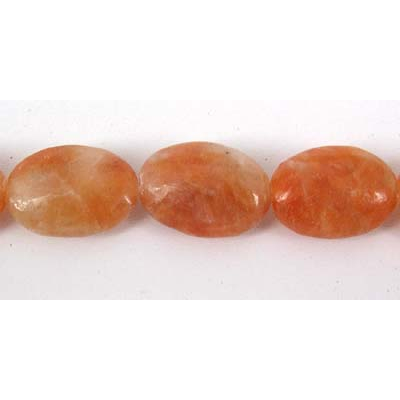 Orange Calcite 10x14mm Polished Mani beads per strand 30