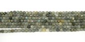 Labradorite 6mm Faceted Round beads per strand 69-beads incl pearls-Beadthemup