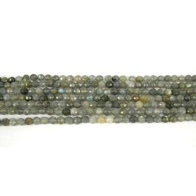 Labradorite 6mm Faceted Round beads per strand 69