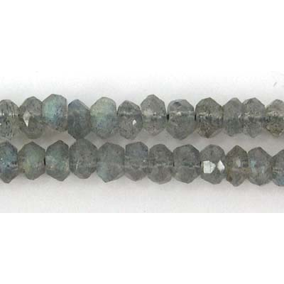 Labradorite 5mm Faceted Rondel beads per strand 120Beads