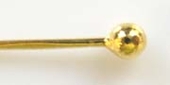 14k Gold Filled 0.5x38mm ball Headpin 10 pack-findings-Beadthemup