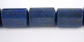 LAST STRAND Lapis 15x20mm Faceted Triangle Tube Bead strand-beads incl pearls-Beadthemup