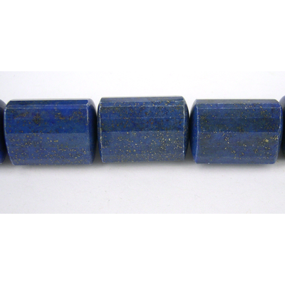 LAST STRAND Lapis 15x20mm Faceted Triangle Tube Bead strand