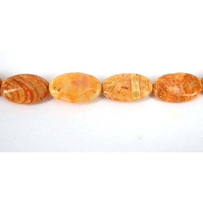 Dyed Crazy Agate 12x20mm Polished Oval/20Beads