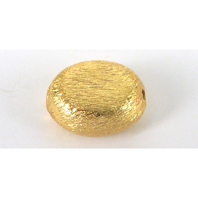 Gold Plate Copper 13x10x6mm oval 4 pack