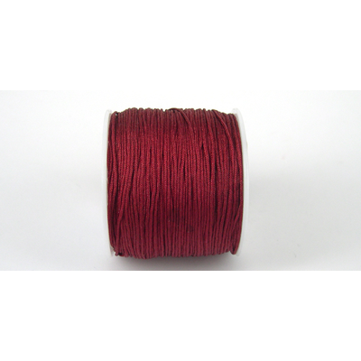 Poly Cord 1mm 50m roll Garnet