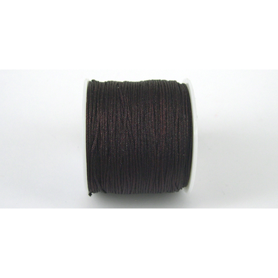 Poly Cord 1mm 50m roll Chocolate