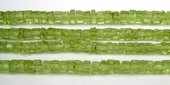 Peridot 4mm Faceted Wheel beads per strand 130-beads incl pearls-Beadthemup