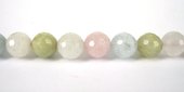 Beryl Round Faceted 10mm beads per strand 40Beads-beads incl pearls-Beadthemup