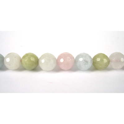 Beryl Round Faceted 10mm beads per strand 40Beads