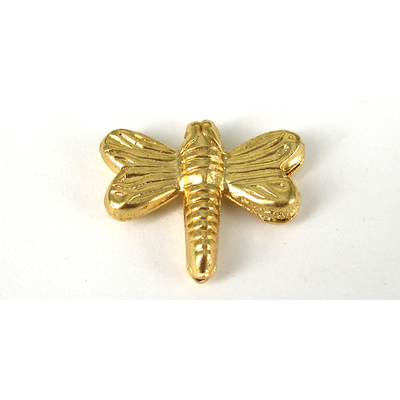 Gold Plate Copper Bead Butterfly 21x17mm 4 pack