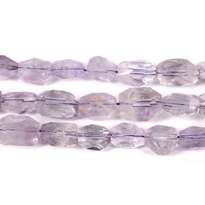 Amethyst approx 20mm Faceted Nugget beads per strand 17