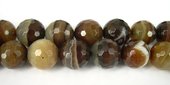 Sardonyx Agate dyed Fac.Round 8mm strand 49 beads-beads incl pearls-Beadthemup