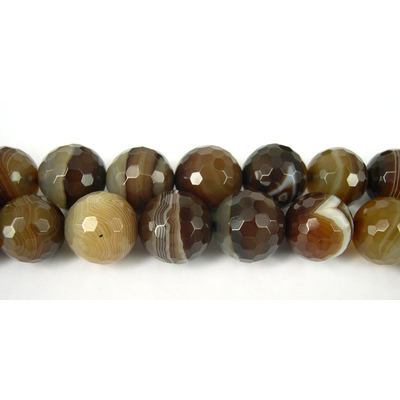 Sardonyx Agate dyed Fac.Round 8mm strand 49 beads