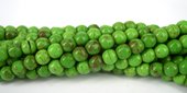 Howlite Dyed Round 6mm Green beads per strand 72Beads-beads incl pearls-Beadthemup