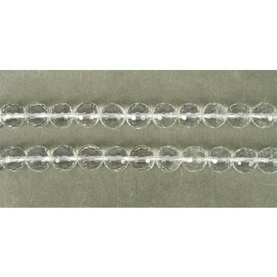 Clear Quartz Faceted Round 12mm beads per strand 33Beads