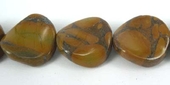 Jasper 16mm Polished Twst Flat round/24-beads incl pearls-Beadthemup