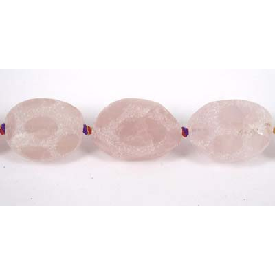 Rose Quartz Acid/Polish app 25mm Nugget strand